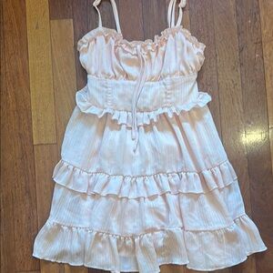 Wild Fable light pink Ruffled Tiered Sundress